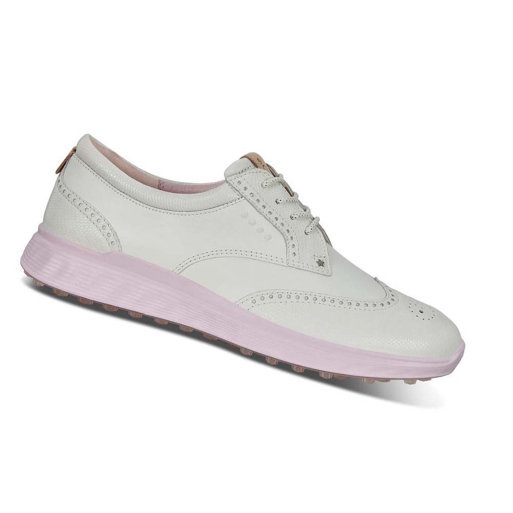 Dámské Golfové Boty Ecco Spikeless S-classic Bílé | CZ 133PJJ